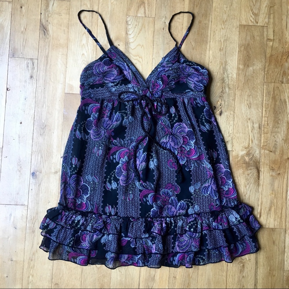 Forever 21 Spaghetti Strap Bohemian Floral Dress